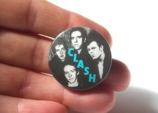 Vintage Clash Pin Badge 31mm