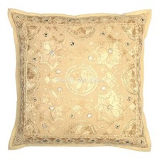 Embroidered Handwoven Pillow