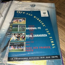 Arsenal V Real Zaragoza 10th May 1995 European Cup Winners Cup Final Programme