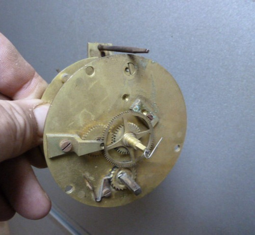 Antique french clock timepiece - french,