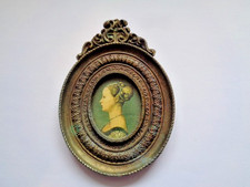 Antique Military Miniature Brass Italian Picture Frame MOD DEP 97x68mm Used