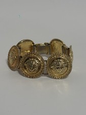 Vtg Gianni Versace Gold Medusa