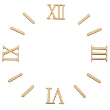 Wooden Clock Numbers Kit, Self