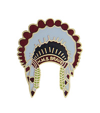 HMS Brave (F94) Royal Navy RN Pin Badge