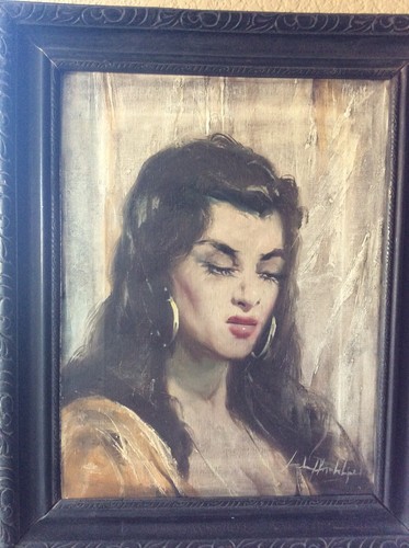 Gypsy girl hungarian oil - gypsy,