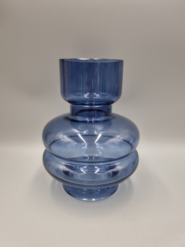 Studio art glass - blue, hooped