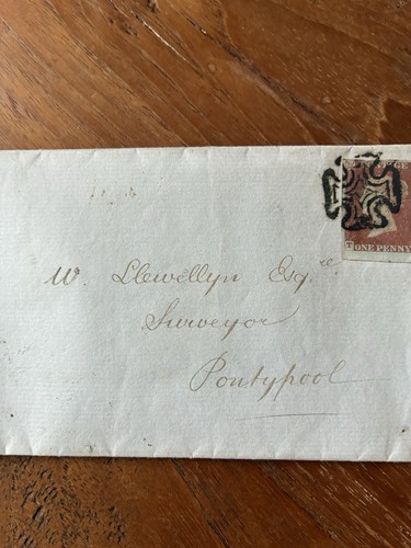 Antique envelope dated - antique,