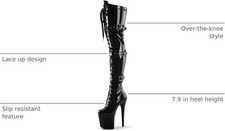 Over-the-Knee Pole Dance Boots