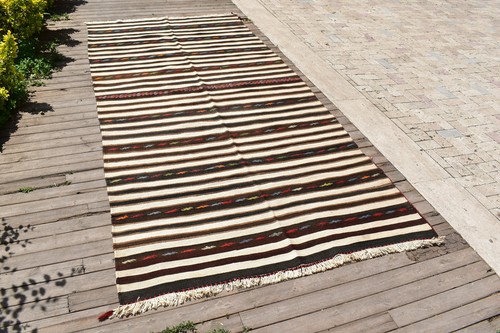 Turkish rug 62x127in handwoven - rug,