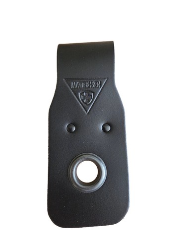 Single black leather scaffold - single,