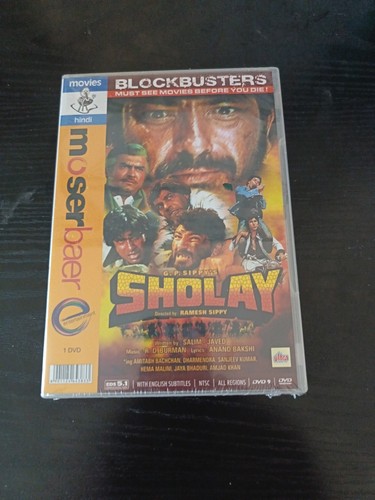 Sholay bollywood dvd - sholay, dvd-