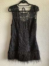 Lipsy VIP Lace Ostrich Feather