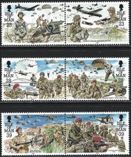 1992 Isle of Man Sg 502/507 50th Anniversary of Parachute Regiment MNH