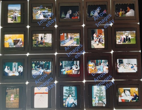 1950s 35mm glass slides lot - glass,