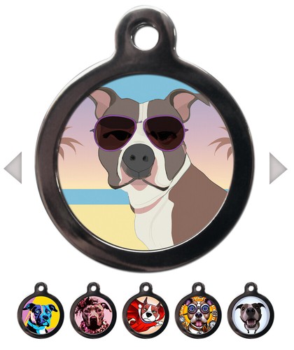 Staffy breed pet tags - pet, id