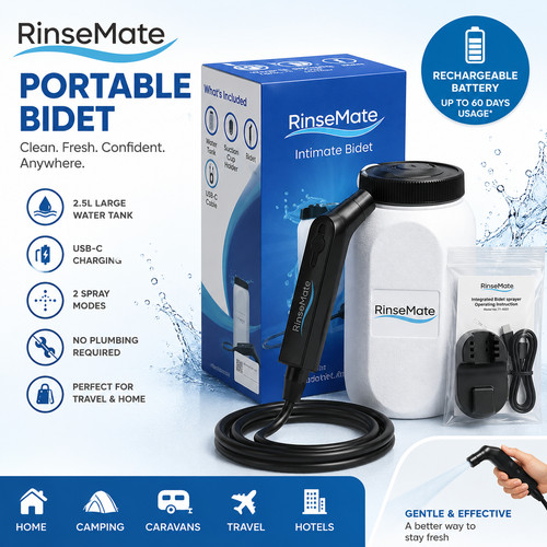 Portable rechargeable bidet - portable,