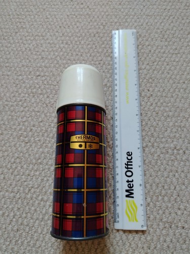 Vintage thermos tartan vacuum - vintage,