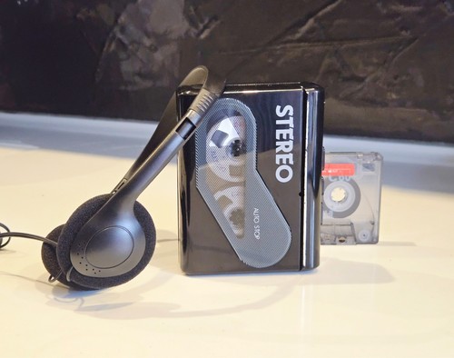 Stereo walkman cassette player - walkman,