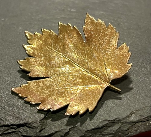 Vintage copper gold - copper, enamel