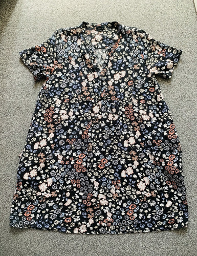 Next black floral line - black, a-line