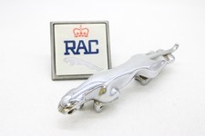 F Vintage Leaping Jaguar, Bonnet Emblem 7/10091/1WBB With RAC Jaguar Car Badge