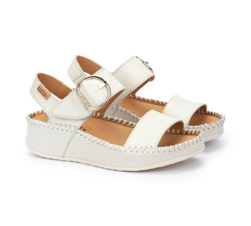 Pikolinos marina white sandals - pikolinos,