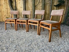 Vintage Teak & Fabric School