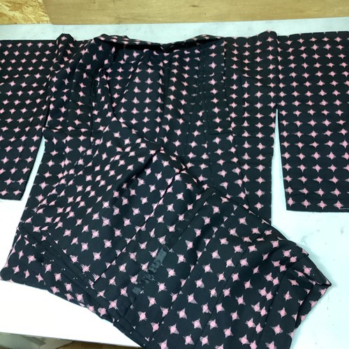 Japanese kimono black pink - kimono,