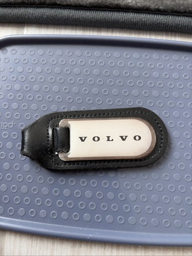 Volvo keyring black leather - volvo,