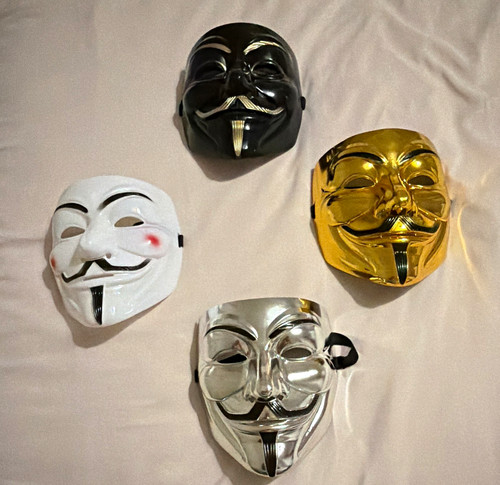 Anonymous masks black - anonymous,