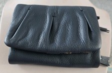 Clarks Navy Leather Tri Fold