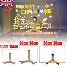 LED Note Board with Night Light & 7 Pens - Kids Drawing & Message Board 3 Sizes