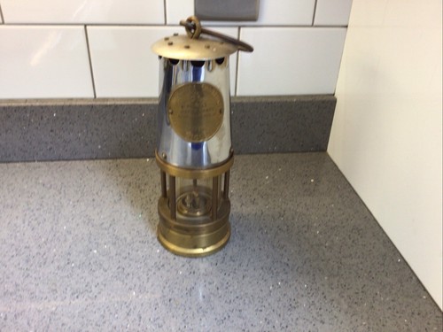 Vintage miners lamp eccles - lamp,