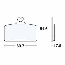 TRW Brake Pads Standard MCB780 Fits Aprilia RS 125 2017-2023
