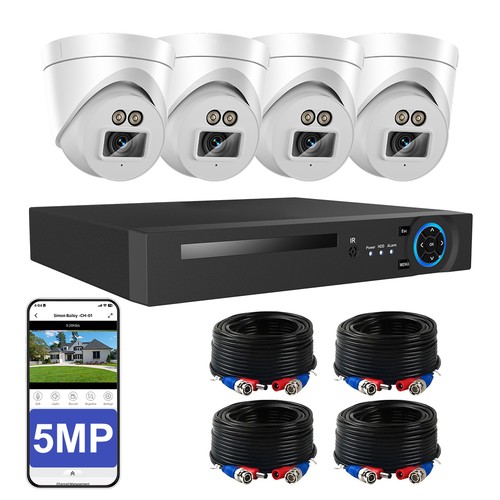 8ch dvr 5mp cctv system - 5mp, hd
