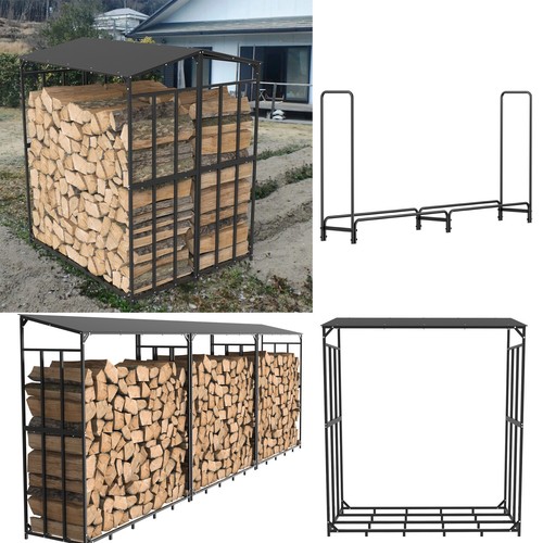 Large firewood storage - large, metal
