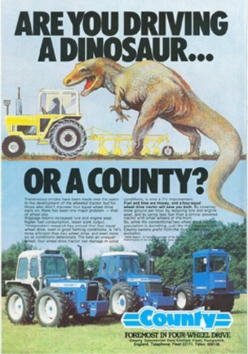 Vintage county tractor are - vintage,