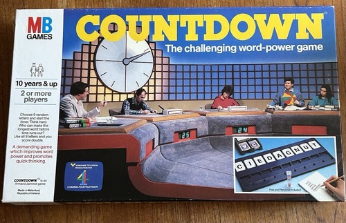 Countdown board game - countdown, vintage