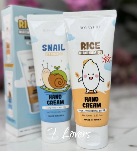 Bonnyhill hand cream - hand, rice