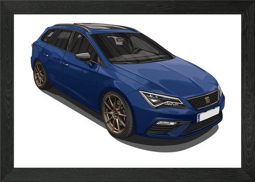 Seat leon cupra 300 - 300, blue