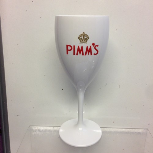 Pimm white plastic - white, goblet