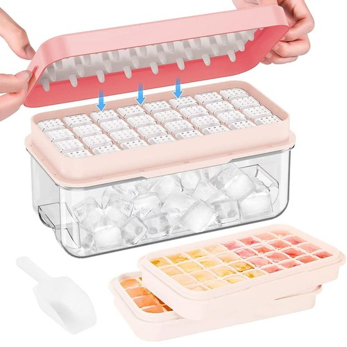 Grids ice cube tray with - 64,