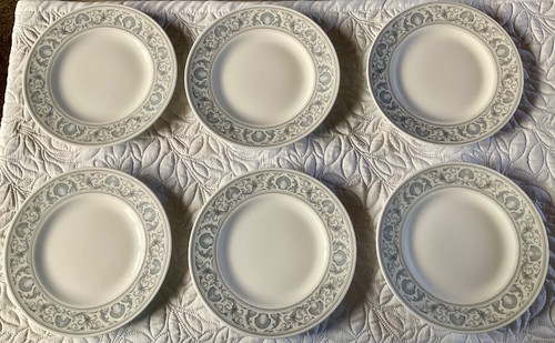 Six wedgwood white dolphin - six,