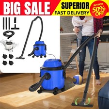 Industrial Vacuum Cleaner Hoover Wet and Dry 5000W Powerful Bagless 15 Litre UK