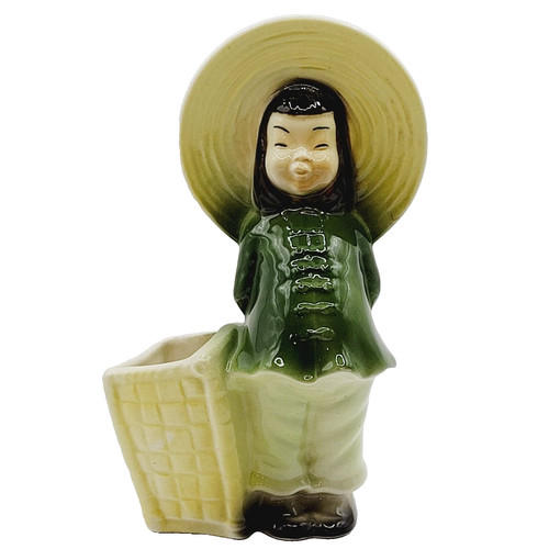 Asian girl straw - w, hat