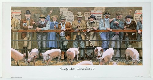 Country folk pig - pig, auction