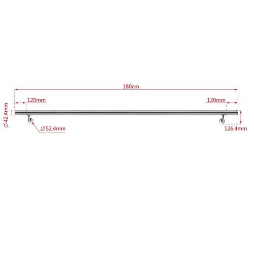 304 stainless steel handrail - steel,