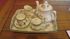 MINATURE JOHNSON BROTHERS ETERNAL BEUA TEA SET
