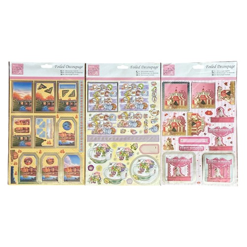 Anita foiled decoupage - foiled,