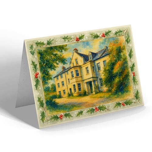 Xmas notelet cecil hotel - xmas,